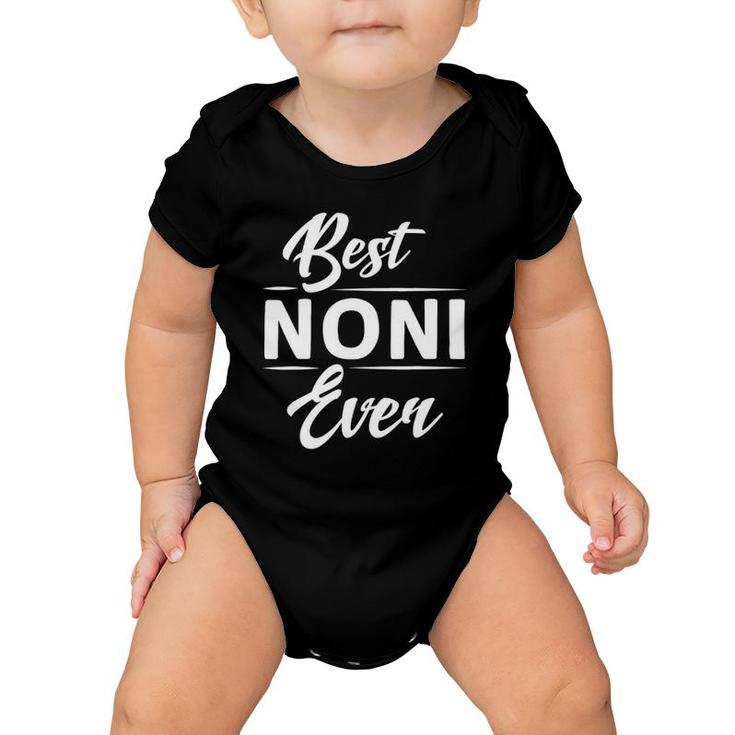 Best Noni Ever Grandma Mother's Day Gifts Baby Onesie