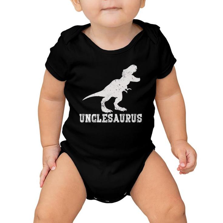 Best Uncle Dinosaur Unclesaurus  Gifts For Father's Day Baby Onesie