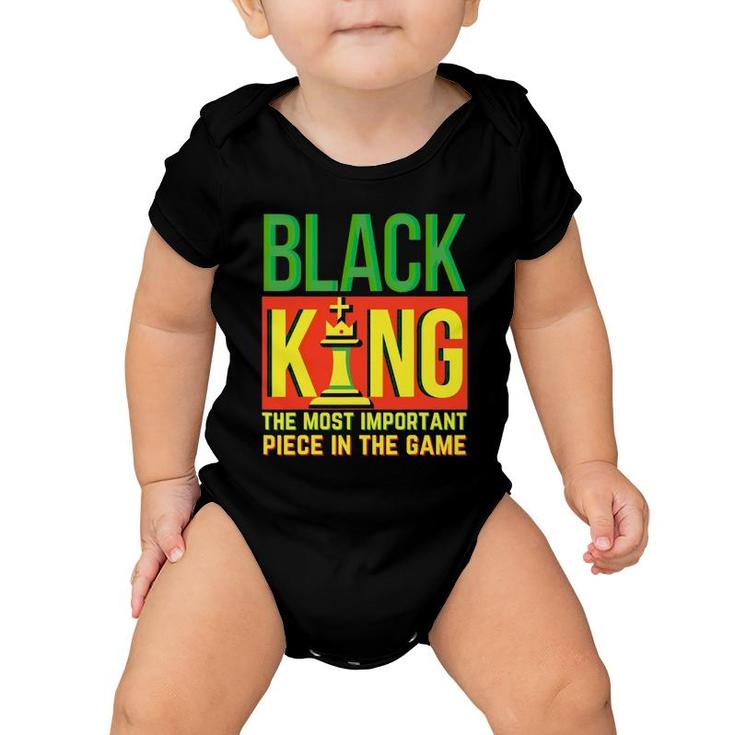 Black Dad Father's Day Juneteenth Black King Most Important Baby Onesie