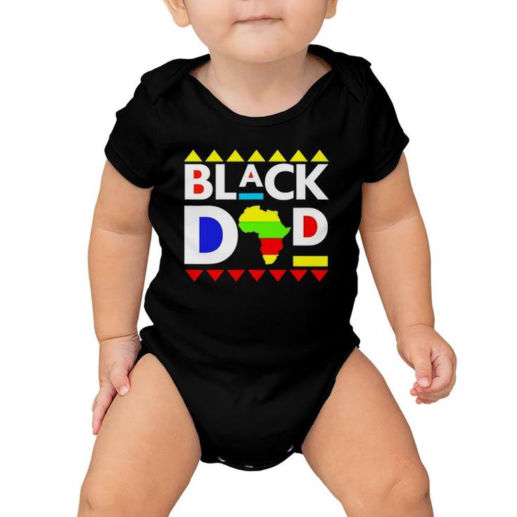Black Dad Juneteenth King Father Africa Men Melanin Boys Son Baby Onesie