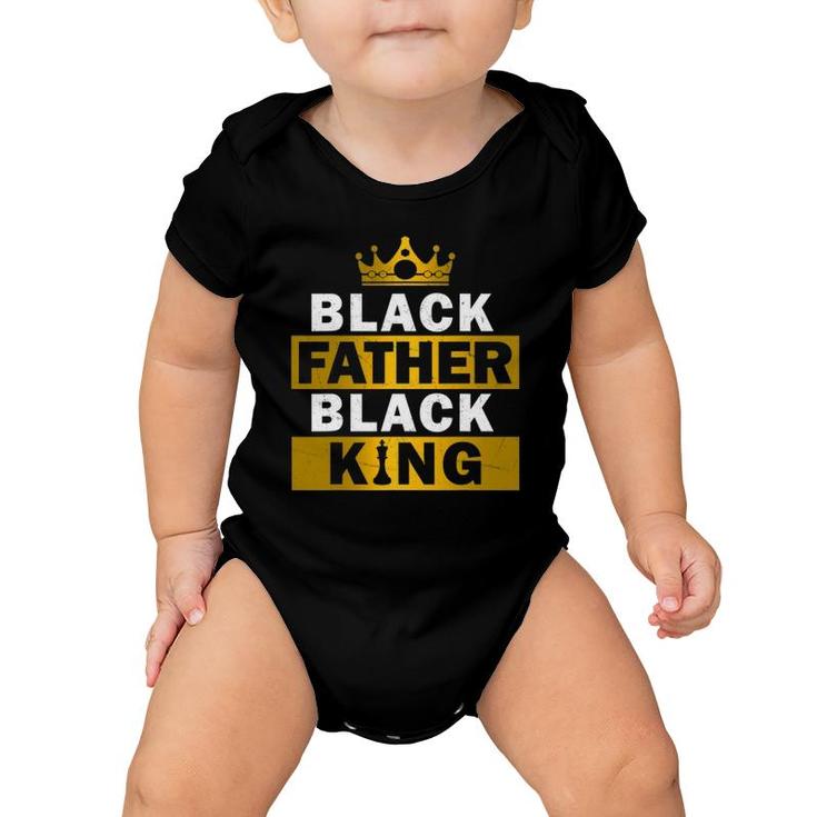 Black Father Black King African American Dad Father's Day Baby Onesie