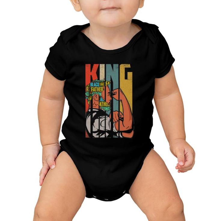 Black Father Lives Matter Dope Black Dad King Father's Day Baby Onesie
