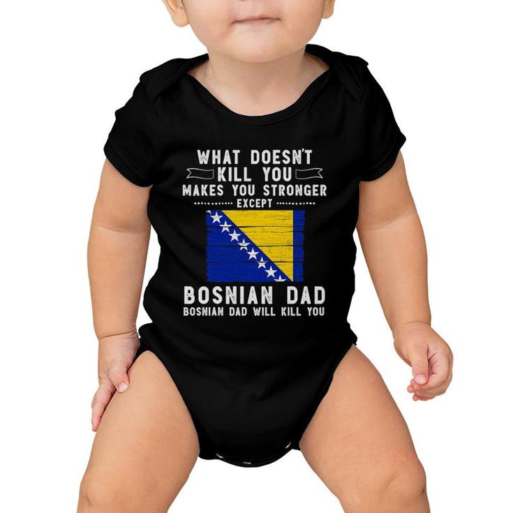Bosnia & Herzegovina Dad Gifts For Men Father's Day Baby Onesie