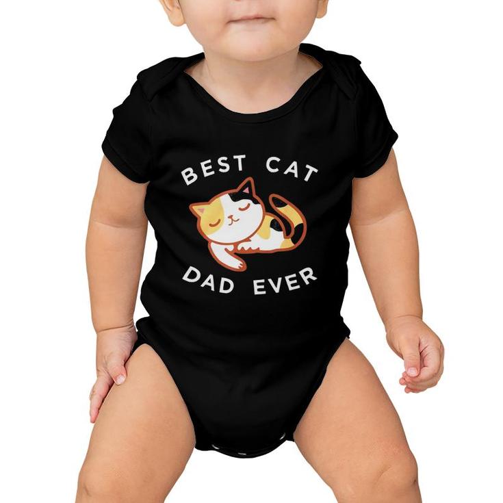 Calico Cat Dad  Best Kitty Father Ever Baby Onesie