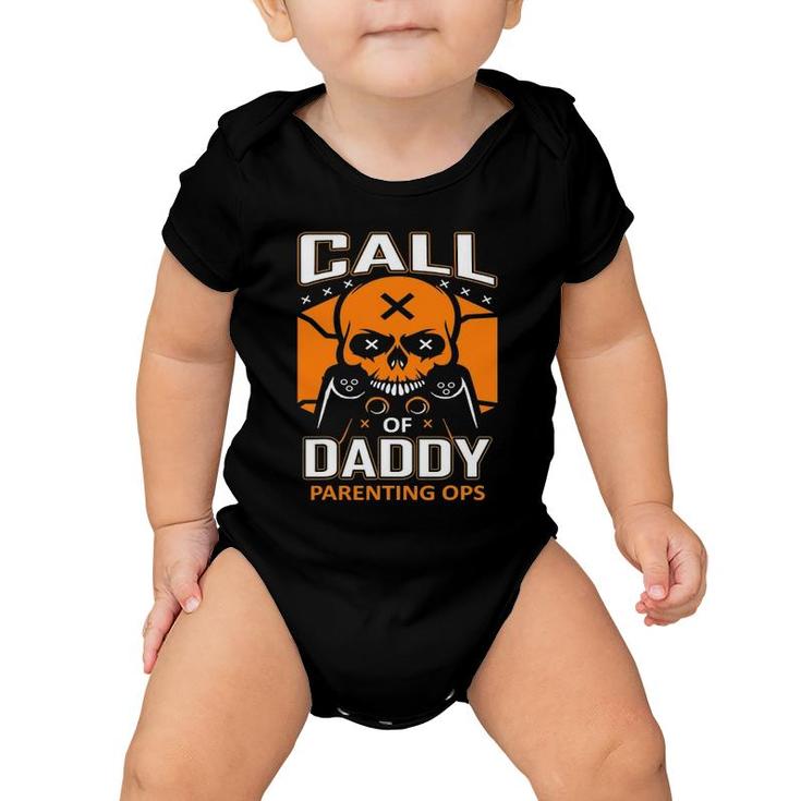 Call Of Daddy Parenting Ops Gamer Dad Funny Fathers Day Baby Onesie