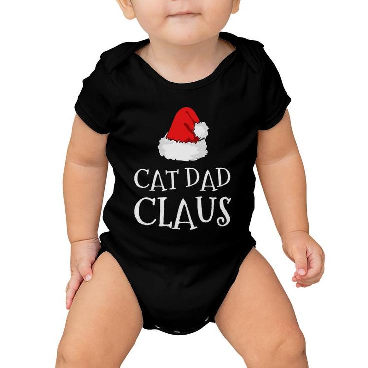 Cat Dad Claus Christmas Hat Family Group Matching Pajama Baby Onesie