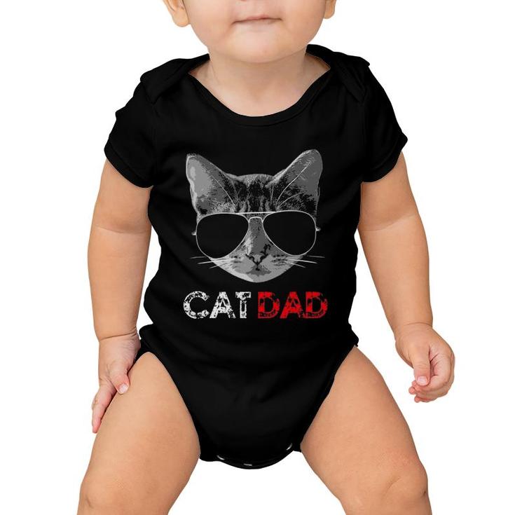 Cat Dad  Father's Day Gift For Cat Lovers Baby Onesie