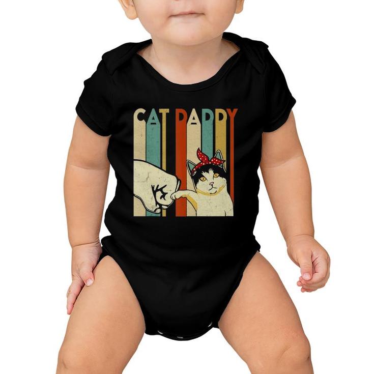 Cats 365 Cat Daddy Men Gift Retro Funny Cats Baby Onesie