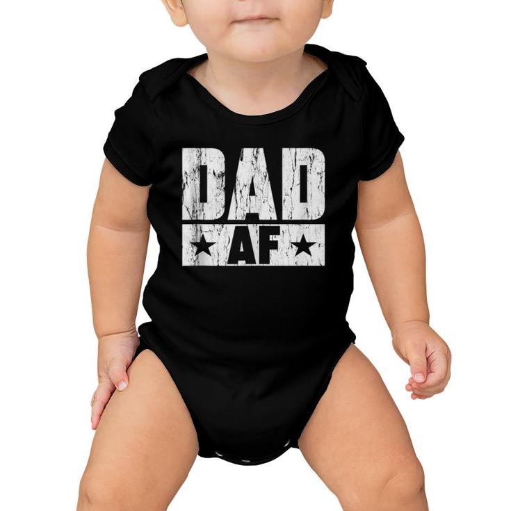 Dad Af Papa Daddy Fun Daughter Gifts Father's Day  Baby Onesie