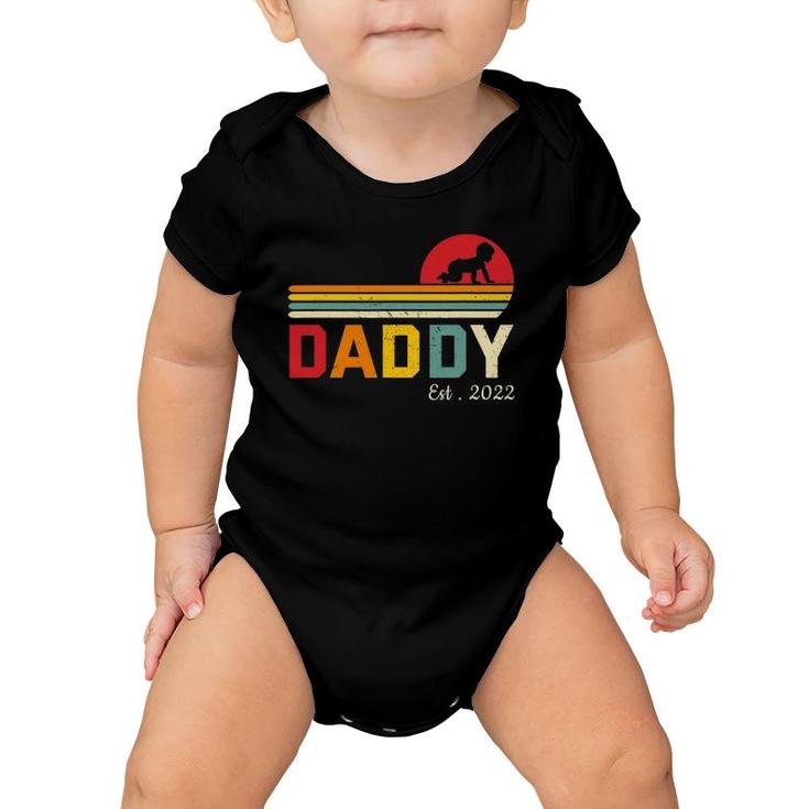 Dad Est 2022 First Time Father New Dad Expecting Daddy 2022 Ver2 Baby Onesie
