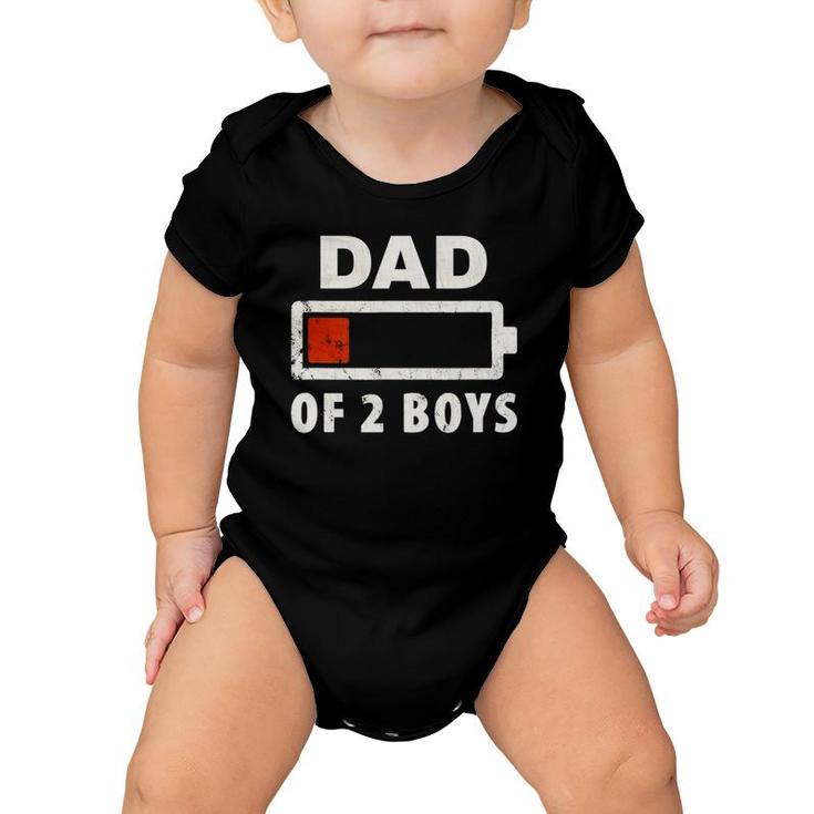Dad Of 2 Boys Baby Onesie