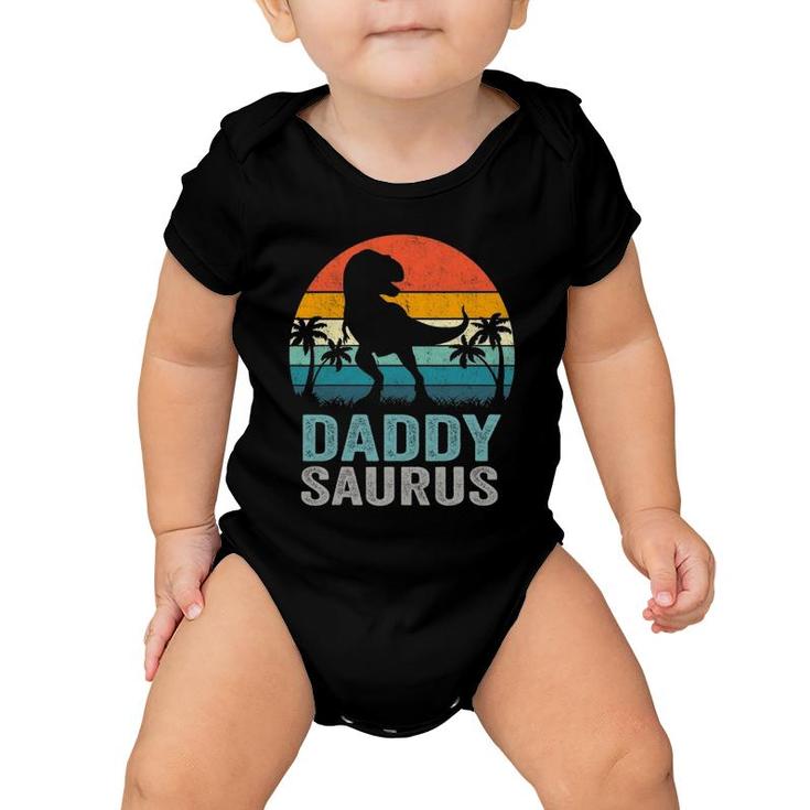 Daddysaurus Funny Father's Day Rex Daddy Saurus Men Baby Onesie