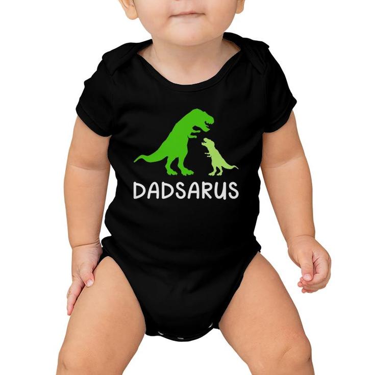 Dadsaurus Dinosaur Funny Father's Day Gift For Daddy  Baby Onesie