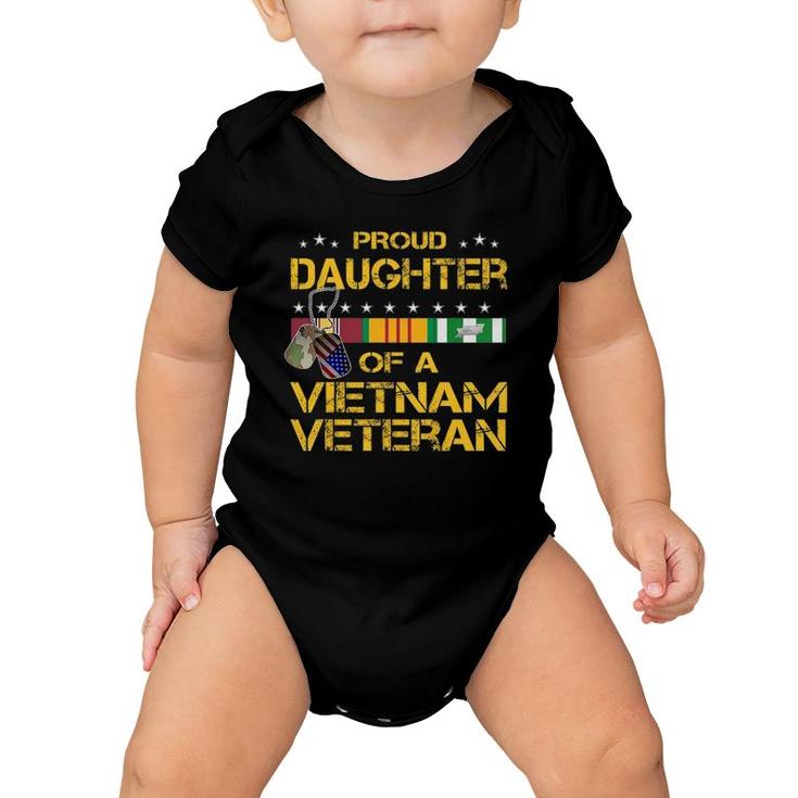 Daughter Of A Vietnam Veteran I'm Proud My Dad Baby Onesie