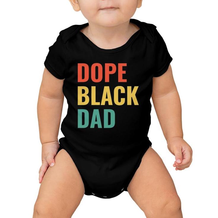 Dope Black Dad Gift Baby Onesie