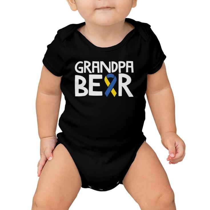 Down Syndrome Awareness S T21 Day  Grandpa Bear Baby Onesie