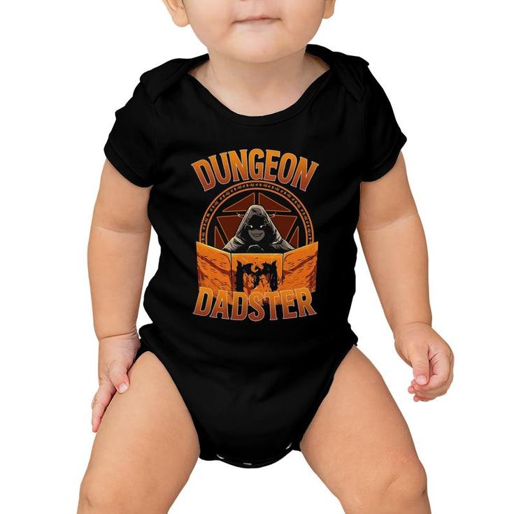 Dungeon Dadster Rpg Gamer Dice Roll Master Baby Onesie