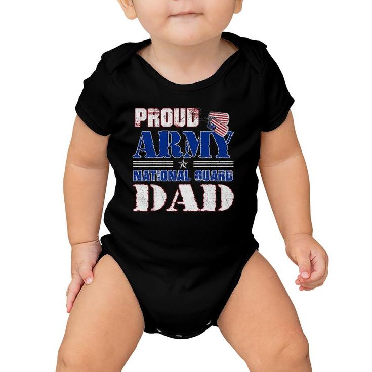 Family Proud Army National Guard Dad Baby Onesie