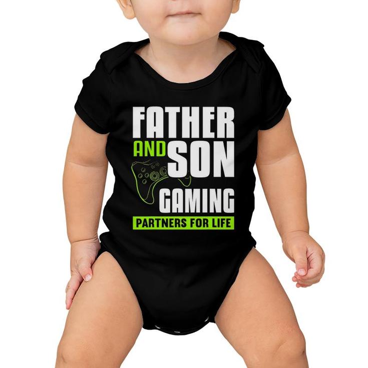 Father And Son Gaming Partners For Life Video Game Matching Baby Onesie