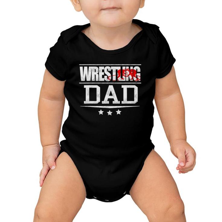 Father Gifts Freestyle Wrestling Dad Gift Baby Onesie