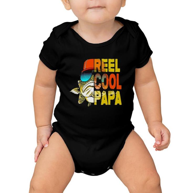 Father's Day Gifts- Fishing Reel Cool Papa Baby Onesie