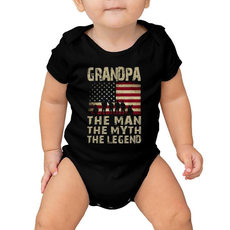 Father's Day Grandpa The Man Myth Legend Baby Onesie