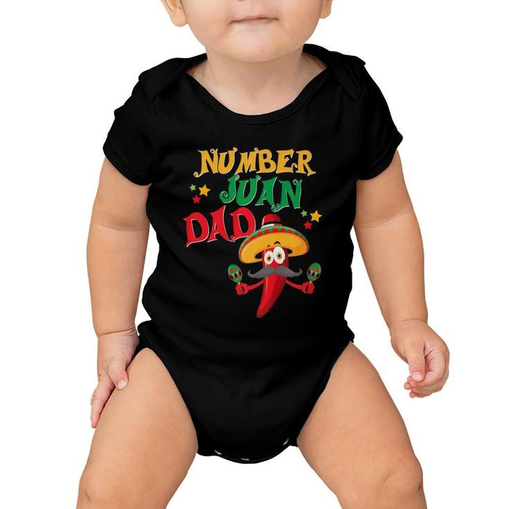 Father's Day Juan Dad Funny Spanish Mexican  Gift Father Baby Onesie