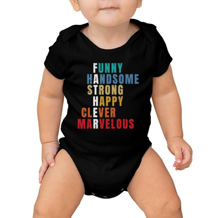 Father's Day Men Gift From Daughter Son Wife For Husband Dad Baby Onesie