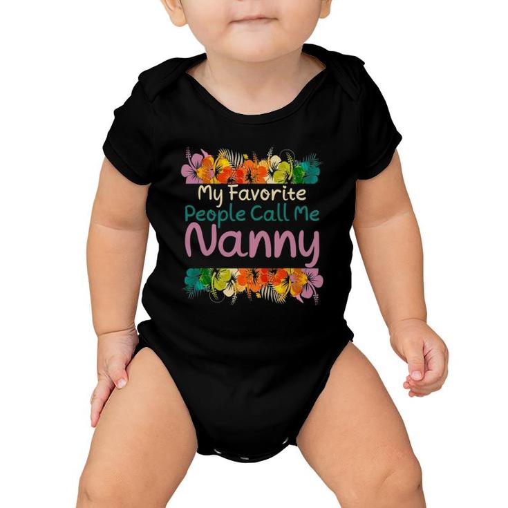 Favorite Nanny Mother's Day For The Best Nanny Baby Onesie