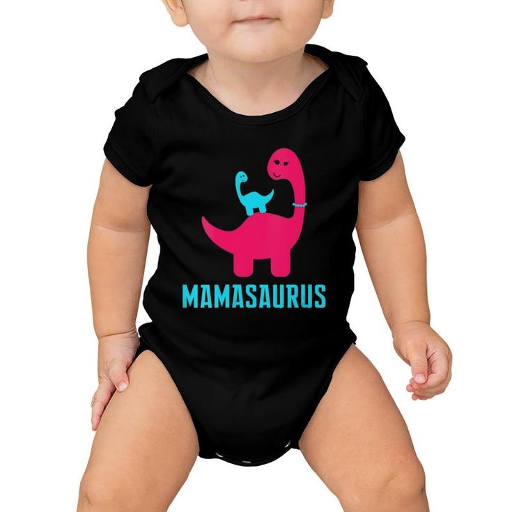 Funny And Cute Of Gift Mamasaurus Dino Themed For Mother Baby Onesie