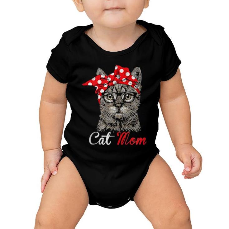 Funny Cat Mom For Cats Mothers Day  Baby Onesie