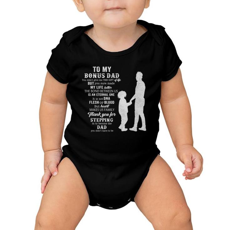 Funny Father's Day Bonus Dad Gift From Daughter Son Wife Baby Onesie