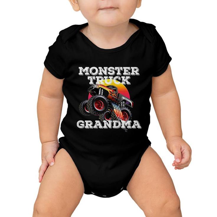 Funny Grandma Monster Truck Baby Onesie