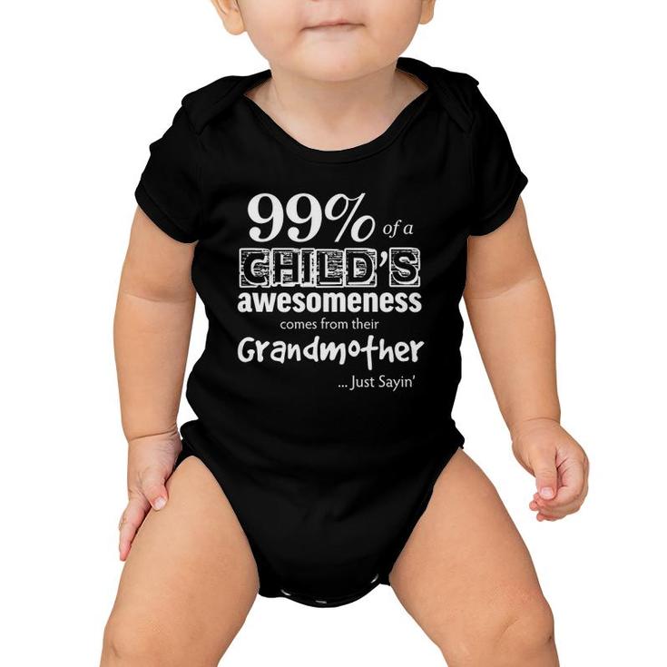 Funny Grandmother Grandparent's Day Pun Gift Apparel Baby Onesie
