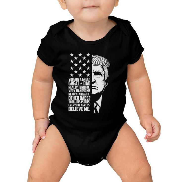 Funny Great Dad Donald Trump Father's Day Gift Baby Onesie
