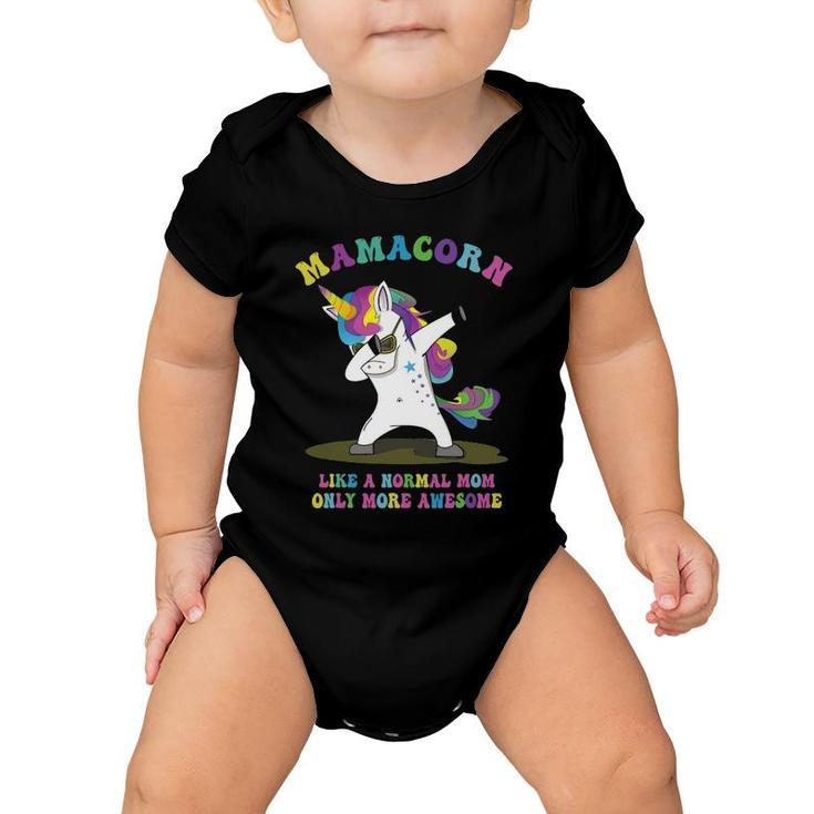 Funny Mamacorn Dabbing Unicorn Mother's Day Mother Mom Baby Onesie