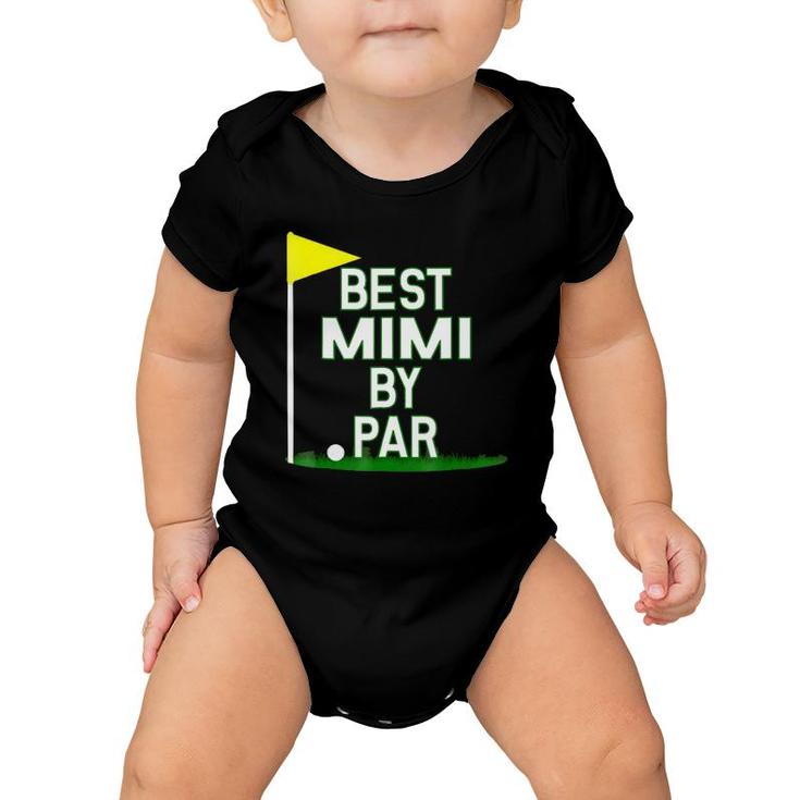 Funny Mother's Day Best Mimi By Par Golf Gift Baby Onesie