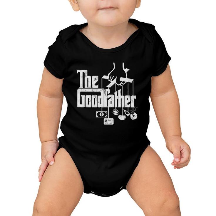 Funny The Goodfather Father's Day Distressed Look Baby Onesie