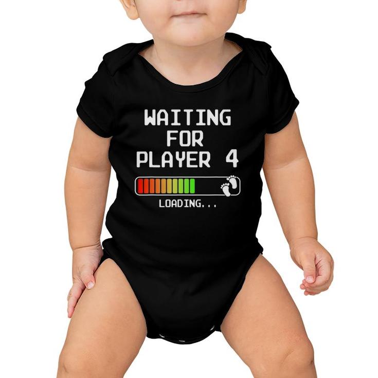 Gamer Pregnancy Announcement 2Nd Baby Expectant Dad Player 4 Ver2 Baby Onesie