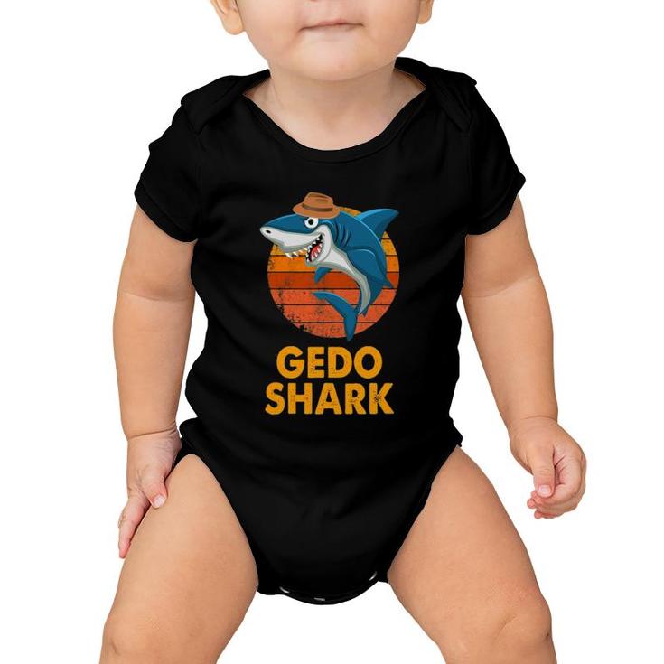 Gedo Shark Funny Vintage Papa Grandpa Father's Day Gifts Baby Onesie