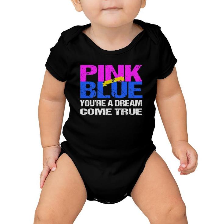 Gender Reveal For Mom & Dad For Gender Reveal Party Baby Onesie
