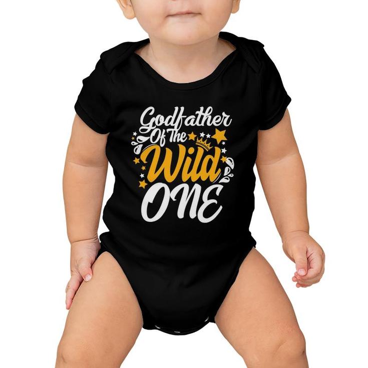 Godfather Of The Wild One 1St Birthday Party First Thing Men Baby Onesie
