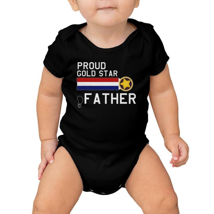 Gold Star Father Proud Military Family Baby Onesie