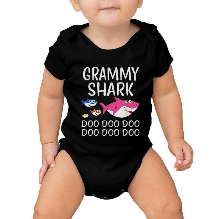 Grammy Shark  Doo Doo Funny Baby Mommy Baby Onesie