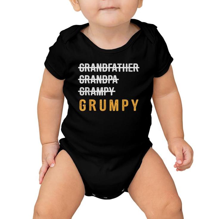 Grandfather Grandpa Grampy Grumpy Funny Baby Onesie