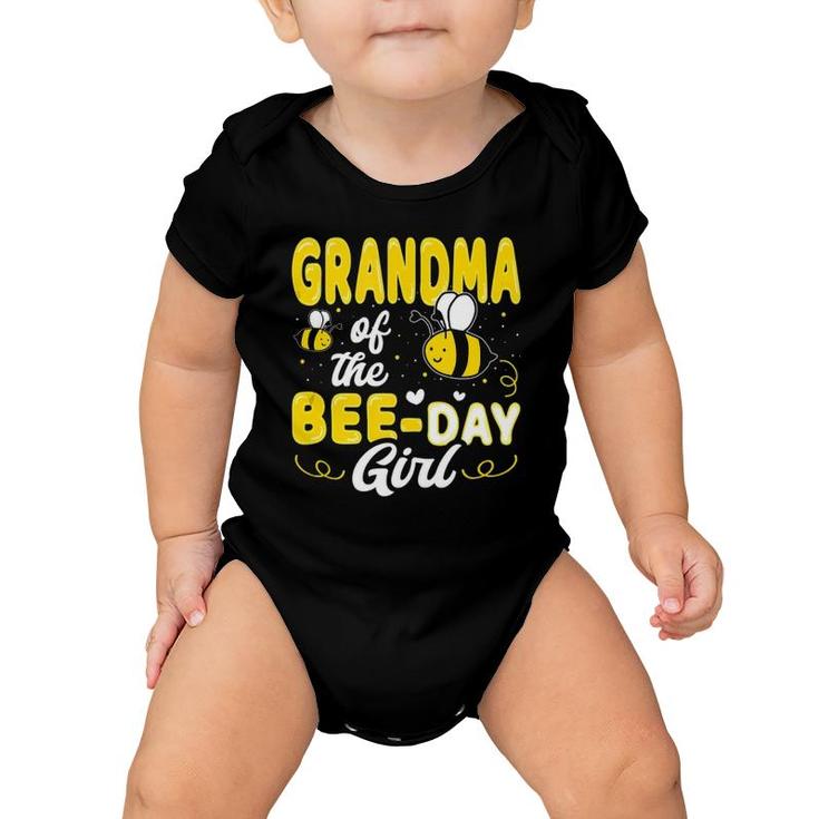 Grandma Of The Bee Day Girl Hive Party Matching Birthday Tank Top Baby Onesie