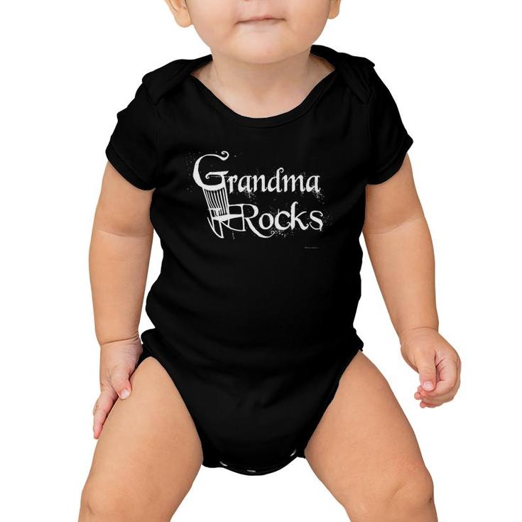 Grandma Rocks Cool Awesome Best Grandmother Granny Baby Onesie