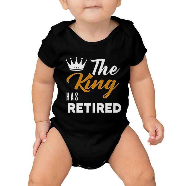 Grandpa Funny King Retired Baby Onesie