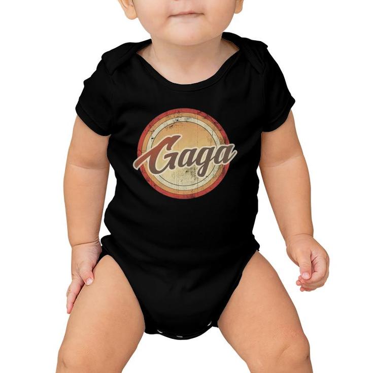 Graphic 365 Gaga Vintage Mother's Day Funny Grandma Gift Baby Onesie