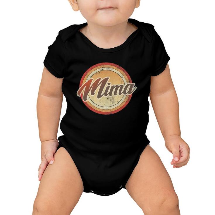 Graphic 365 Mima Vintage Mothers Day Funny Grandma Gift Baby Onesie